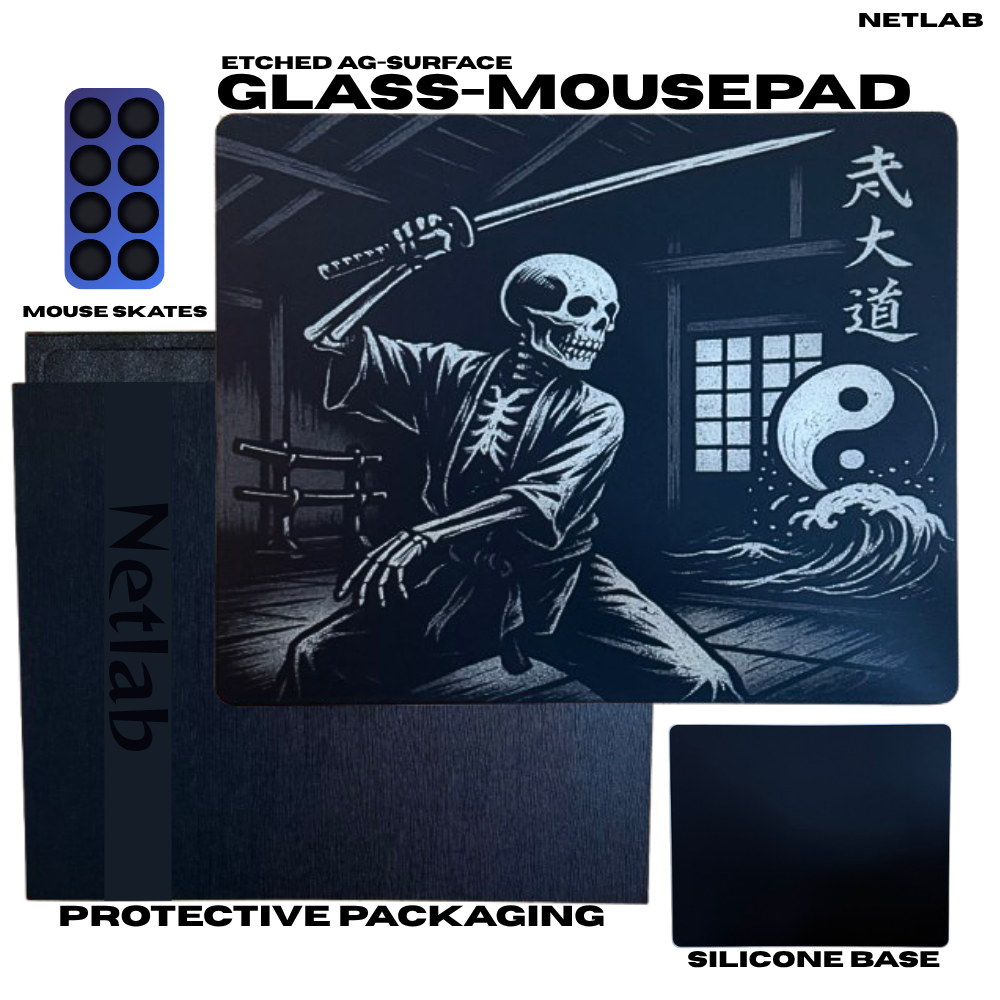 Death's Dojo Glass-Mousepad