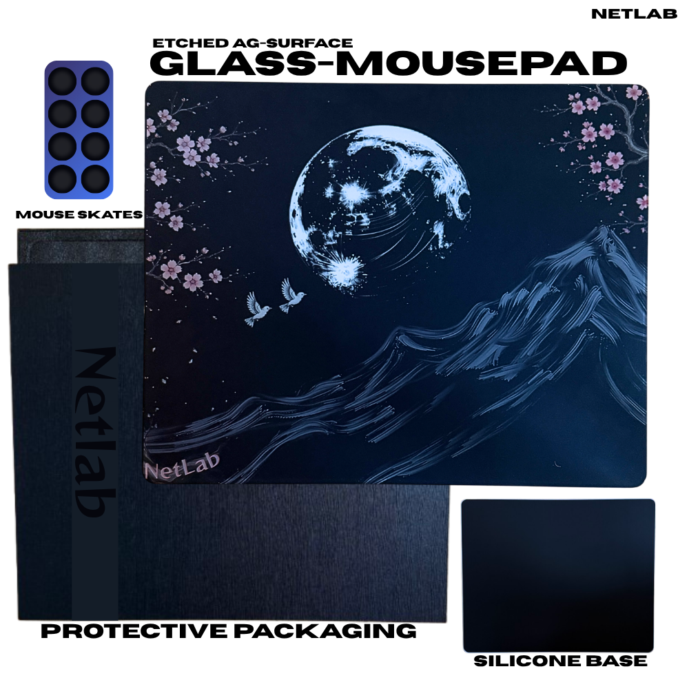 Midnight Sakura Glass-Mousepad
