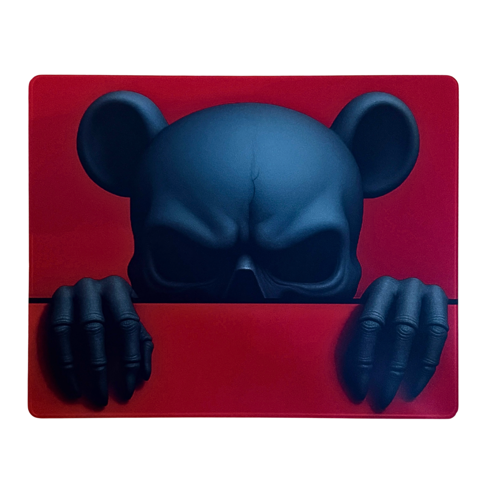 Morbear Peek Glass-Mousepad