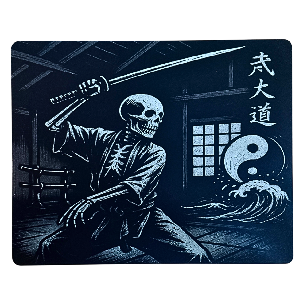 Death's Dojo Glass-Mousepad