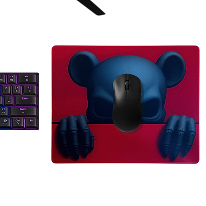 Morbear Peek Glass-Mousepad